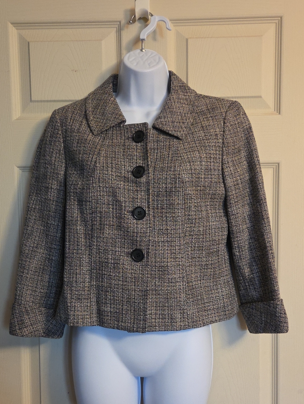 Tahari Arthur S. Levine Tweed Suit Jacket Size 4